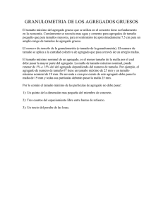 granulometria de los agregados gruesos