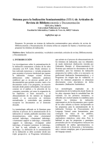 Sistema para la Indización Semiautomática (SISA