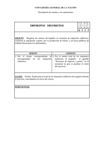 IMPUESTOS INDIRECTOS