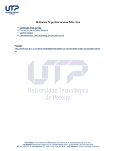Unidades Organizacionales Adscritas