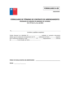 formulario de término de contrato de arrendamiento formulario a-08
