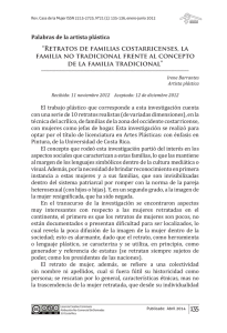 “REtRAtOS dE FAMiliAS cOStARRicENSES, lA FAMiliA NO