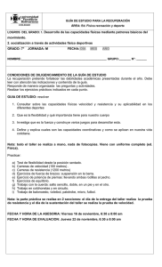LOGROS DEL GRADO: 1. Desarrollo de las capacidades físicas
