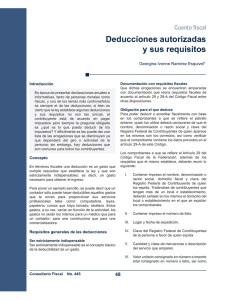 Deducciones Autorizadas y Requisitos Fiscales en México