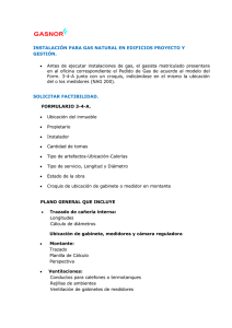 INSTALACIÓN PARA GAS NATURAL EN EDIFICIOS PROYECTO Y