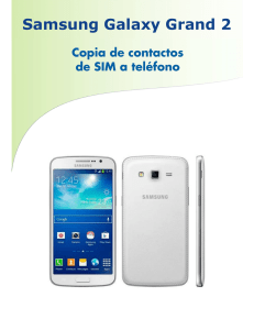 Copia de contactos de SIM a teléfono