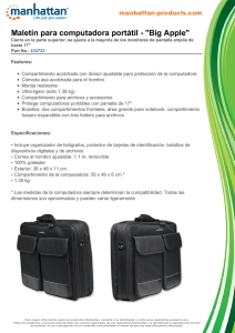 Maletín para computadora portátil - "Big Apple"