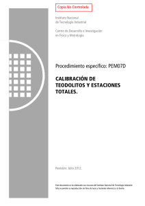 Calibración de Teodolitos y Estaciones Totales: PEM07D