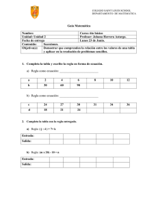 MATEMATICA 6 BASICO 2006 - Bienvenidos a Saint Louis