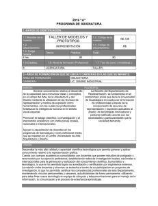 taller de modelos y prototipos - Centro Universitario de Arte