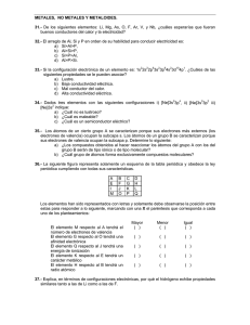 METALES, NO METALES Y METALOIDES
