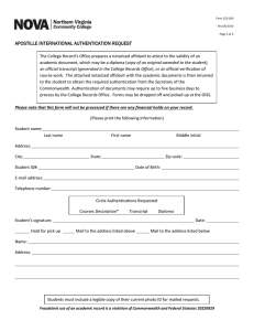 apostille international authentication request