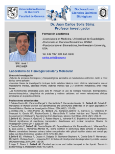 Dr. Juan Carlos Solís Sáinz - Perfil Académico UAQ