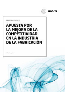 APuESTA POr lA mEjOrA dE lA COmPETITIvIdAd En lA InduSTrIA