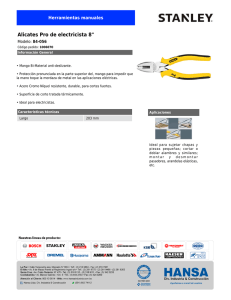 Alicates Pro de electricista 8