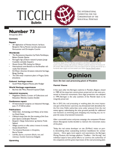 TICCIH Bulletin Number 73, 3rd quarter, 2016