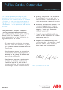 Política Corporativa de Calidad