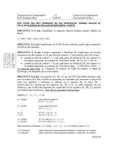 Arquitectura de Computadores I-1 Ciencia de la Computación Prof