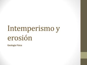 Intemperismo y erosión
