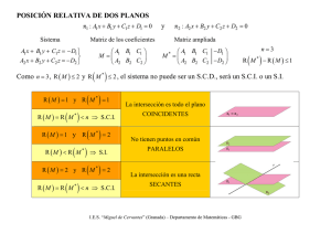 Posición Relativa de Dos Planos: Apuntes de Matemáticas