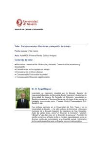 • Proceso de comunicación. Distorsión y barreras. Comunicación