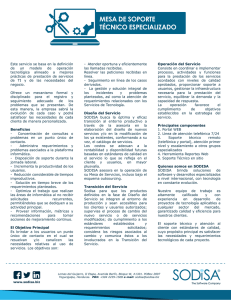 mesa de soporte técnico especializado