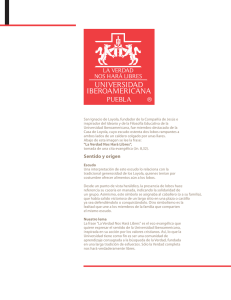 Sentido y origen - Universidad Iberoamericana Puebla