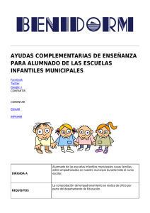 AYUDAS COMPLEMENTARIAS DE ENSEÑANZA PARA