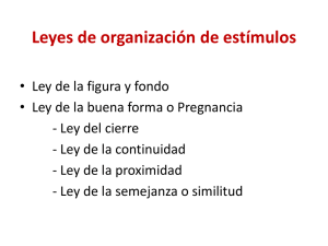 Leyes de organización de estímulos