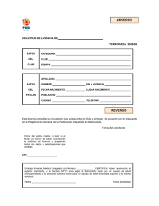anverso reverso - Federación Española de Baloncesto
