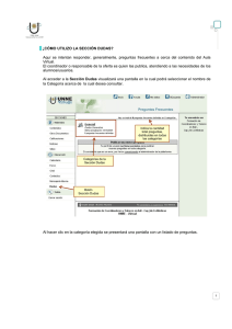 ¿CÓMO UTILIZO LA SECCIÓN DUDAS? Aquí se intentan responder