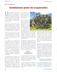 Ambicioso plan de expan Ión