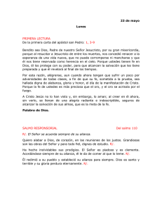 23 de mayo Lunes PRIMERA LECTURA De la primera carta del