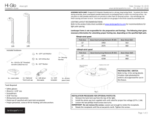 Hi-Glo Area Light Installation Guide