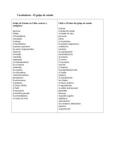 Vocabulario - El golpe de estado