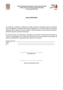 Carta Compromiso Tutoría Educación Básica 2015-2016