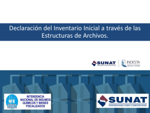 Estructura del Inventario Inicial