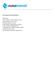 En la muerte de un hermano