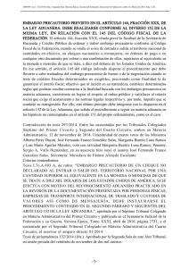 embargo precautorio previsto en el artículo 144, fracción xxx, de la