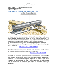 Física F2.2: Dilatación y Contracción