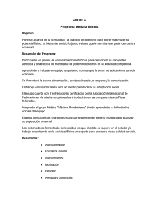 Programa Medalla Dorada - fundacion maximo rendimiento