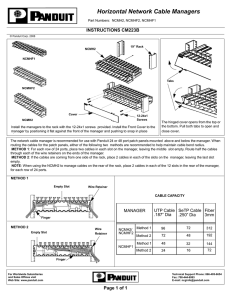 Horizontal Network Cable Managers