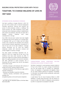 TOGETHER, TO CHANGE MILLIONS OF LIVES IN VIET NAM