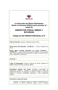Inspector Fiscal - Ministerio de Obras Públicas