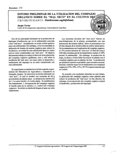 MAL SECO - Ministerio de Agricultura y Ganadería