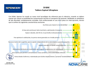 B-BAK Tablero Espinal Ultraplano