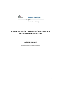 PLAN DE RECEPCIÓN Y MANIPULACIÓN DE DESECHOS