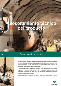 Asesoramiento técnico del producto