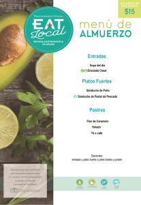Entradas Platos Fuertes Postres