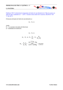 PROBLEMAS DE FÍSICA Y QUÍMICA - 1º LA
